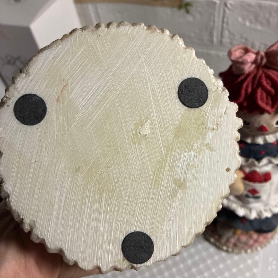 ラガディ　アン&アンディ　陶器オルゴール人形