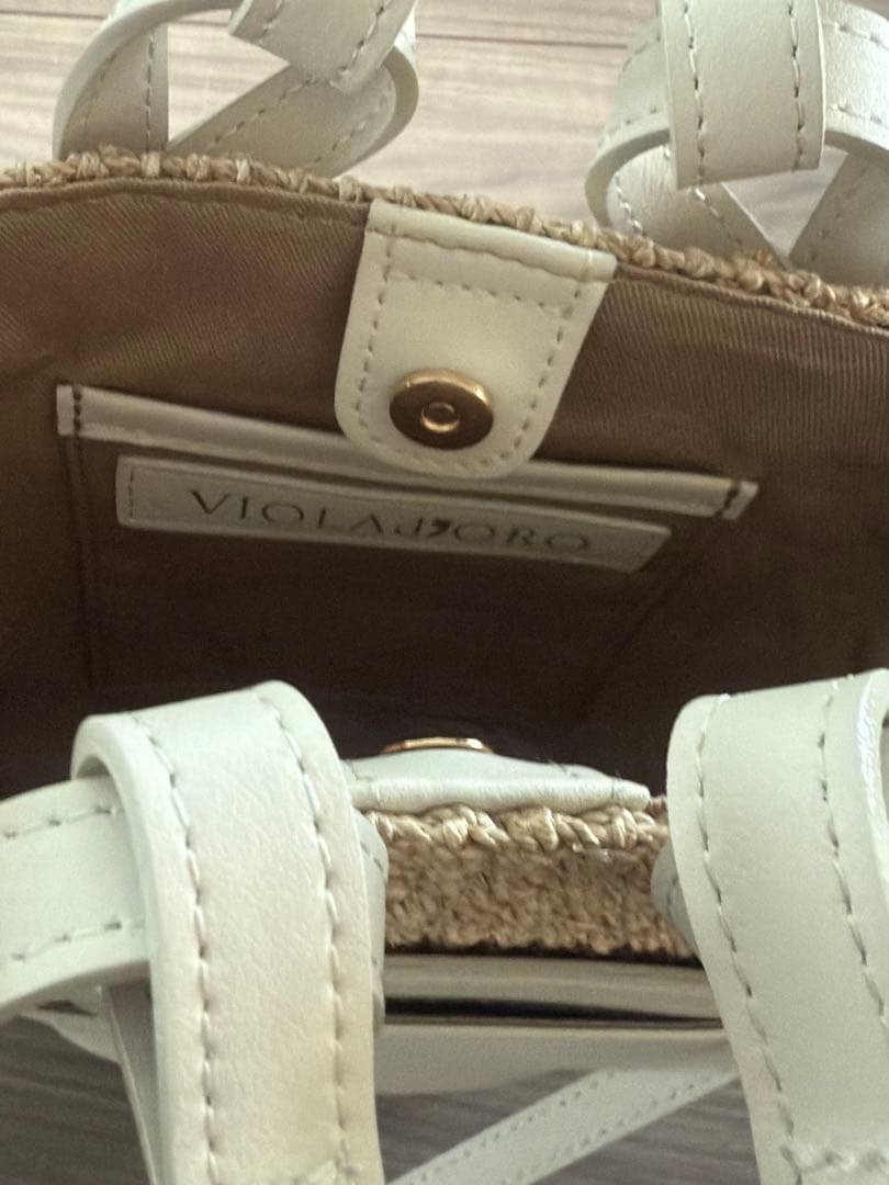 VIOLAd'OROヴィオラドーロ　レザーポケット2WAYミニトート