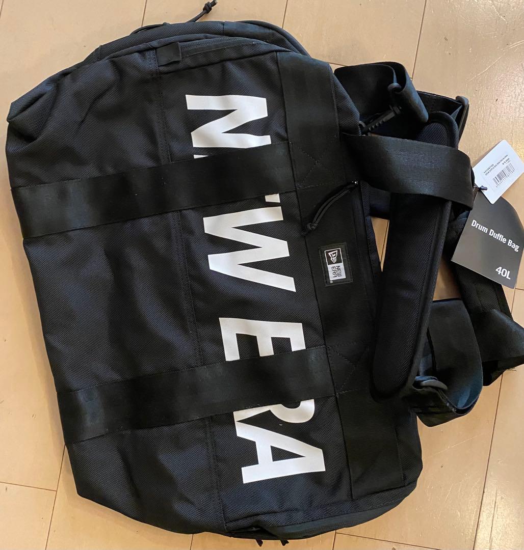 NEWERA ドラムダッフルバッグ40Lブラック ×ホワイト 12108726
