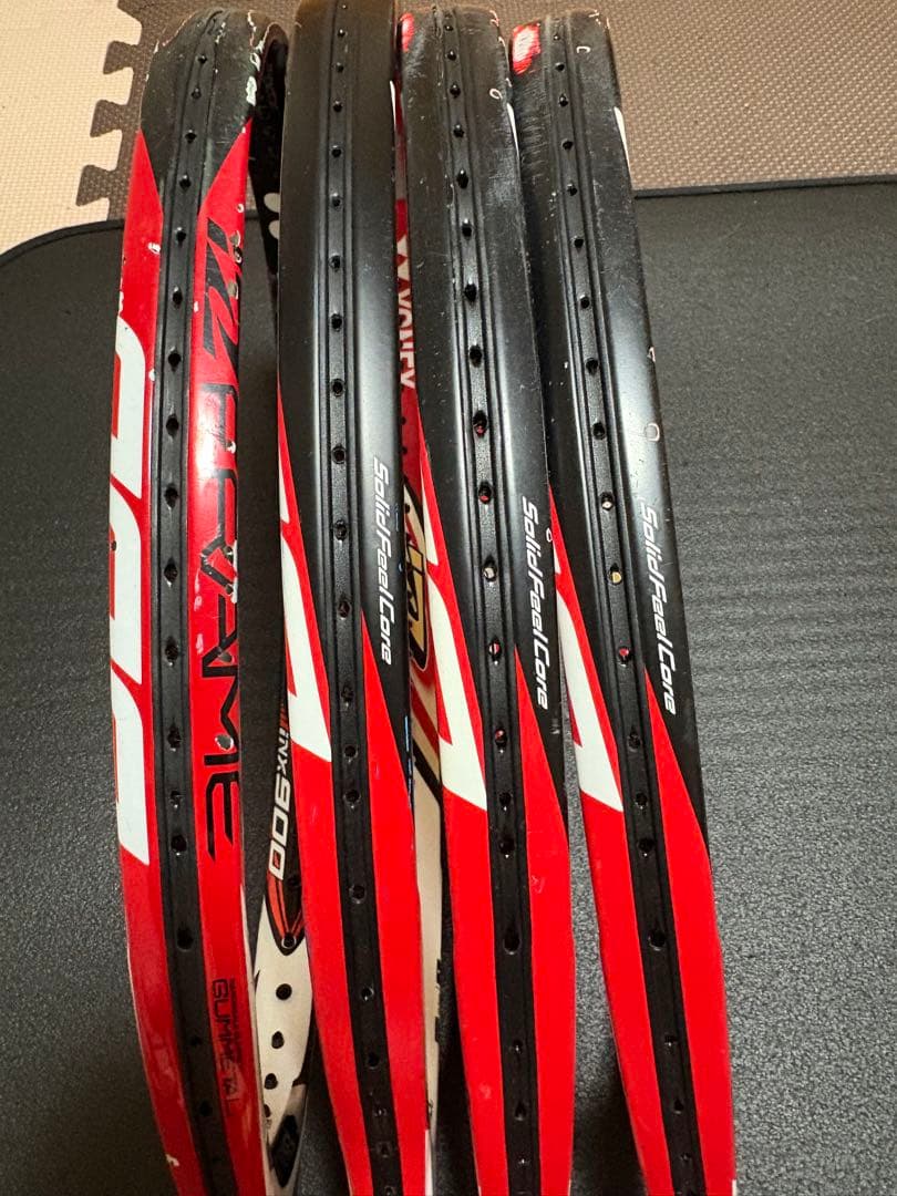 ソフトテニスラケットiNX900 計4本まとめ売り！　ヨネックス　アイネク