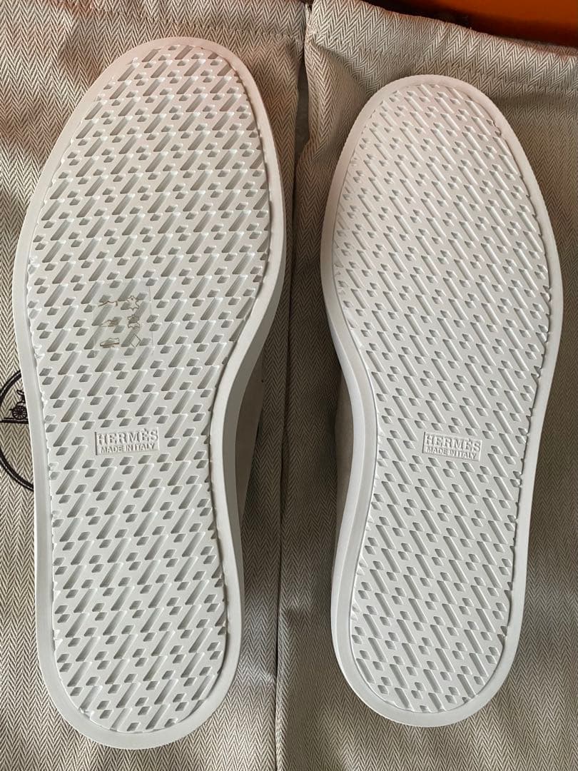 エルメス　HERMES 靴　メンズ　モカシン　ジュリアン　ベージュ　42.5新品