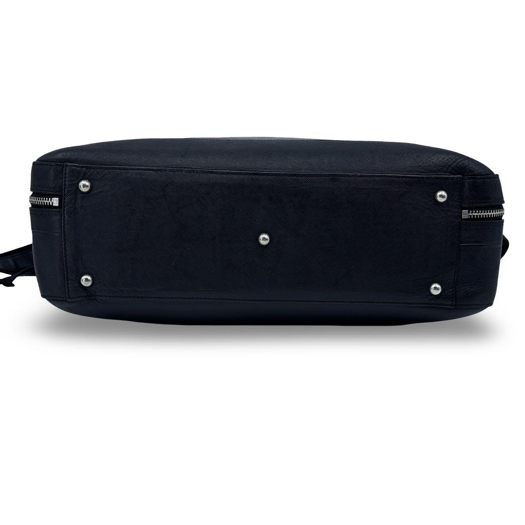 美品】ペッレモルビダ 2WAY ビジネスバッグ キャピターノ 黒　ショルダー