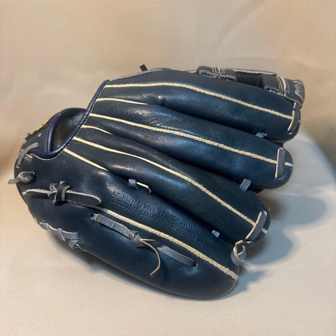 ミズノ 硬式グローブ 左 ワールドウィン プロフェッショナルモデル 野球 青