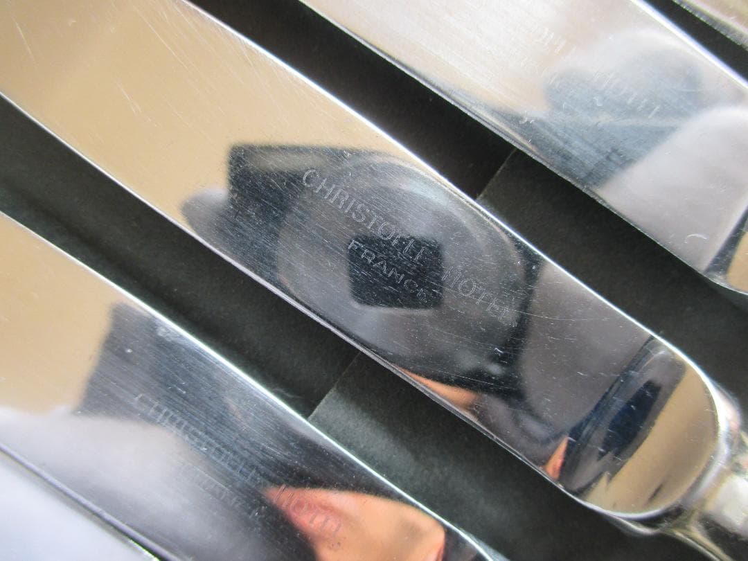 ☆仏蘭西銀器クリストフルシルバー　ナイフ6本セット　クリストフルホテル仕様