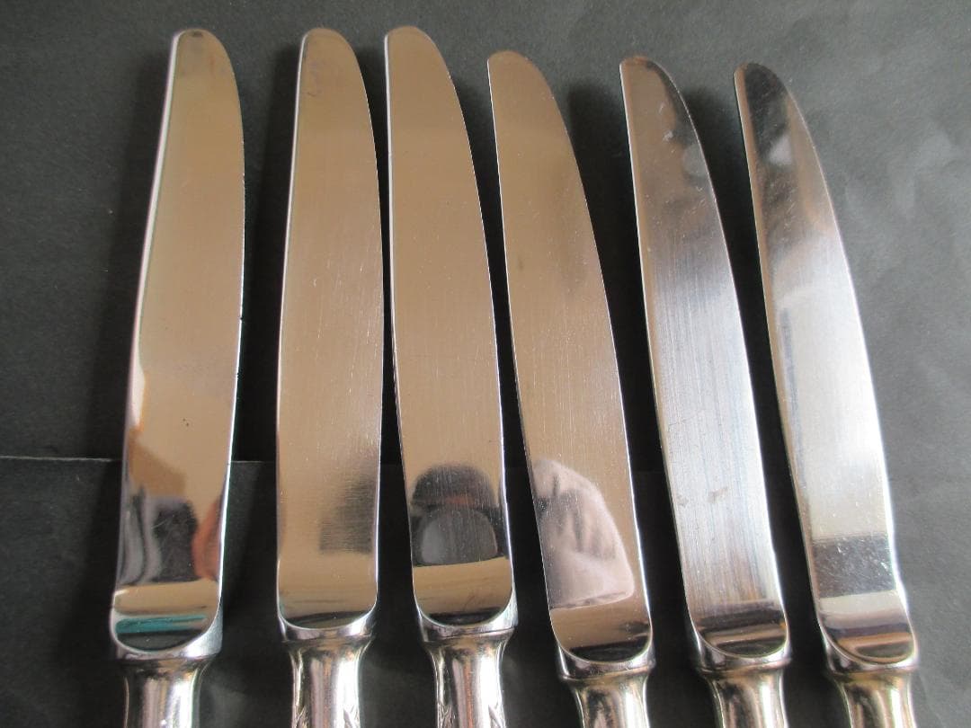 ☆仏蘭西銀器クリストフルシルバー　ナイフ6本セット　クリストフルホテル仕様