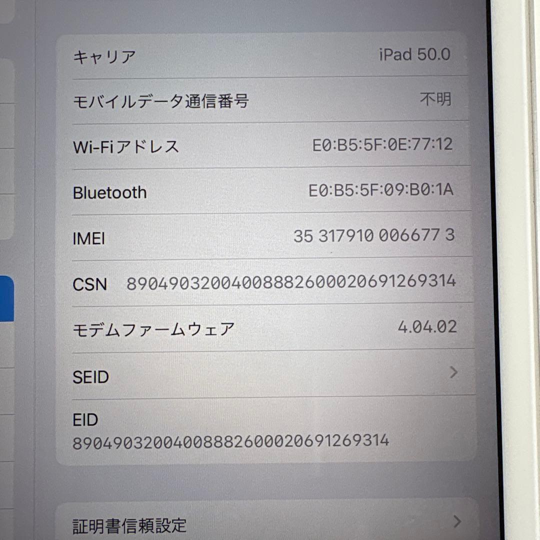 iPad mini5 セルラー 64GB SIMフリー