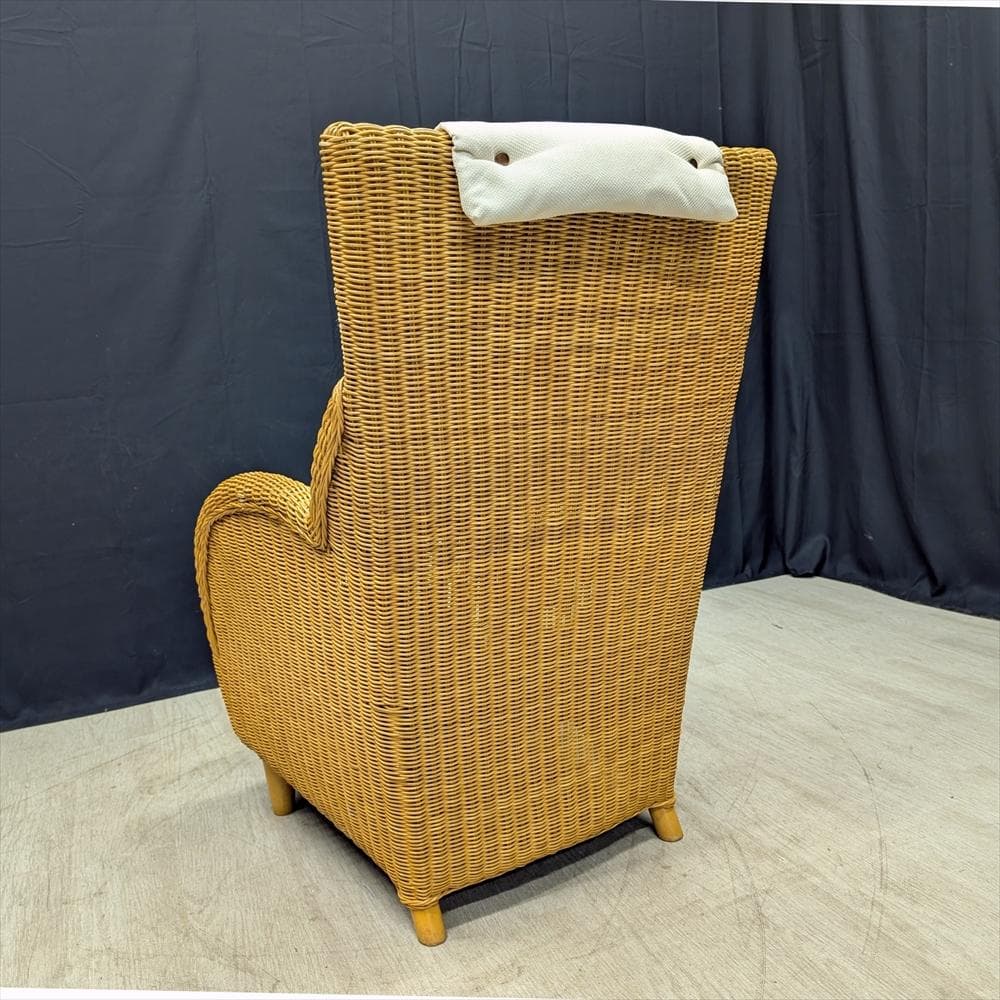 カサブランカ　ラタン 籐　シングルソファ　一人掛け　ラウンジチェア　アームチェア