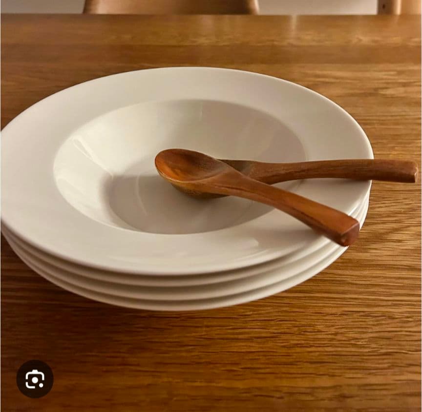 美品　ARABIAアラビア　koko ディーププレート　24センチ　4枚 リム皿