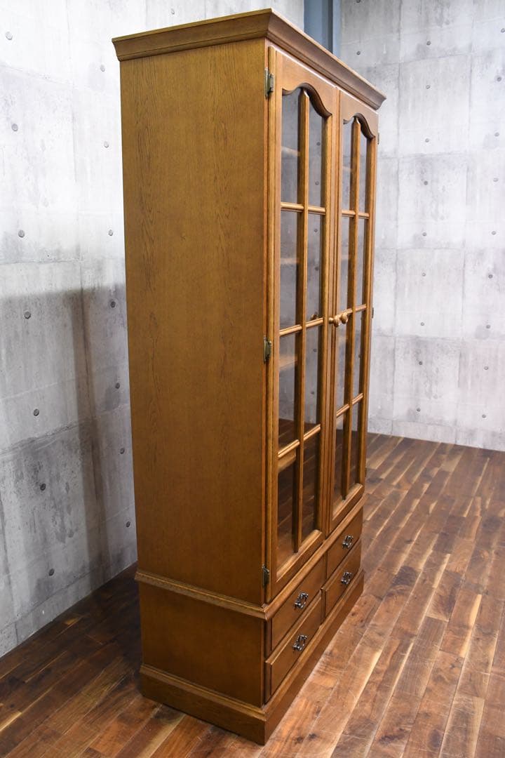 EBK64 カリモク ブックキャビネット W95cm 本棚 書斎棚 抽斗 書棚