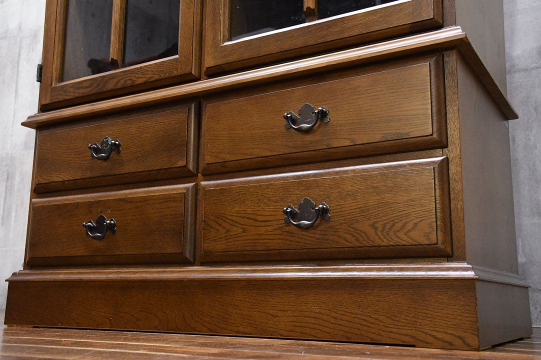 EBK64 カリモク ブックキャビネット W95cm 本棚 書斎棚 抽斗 書棚