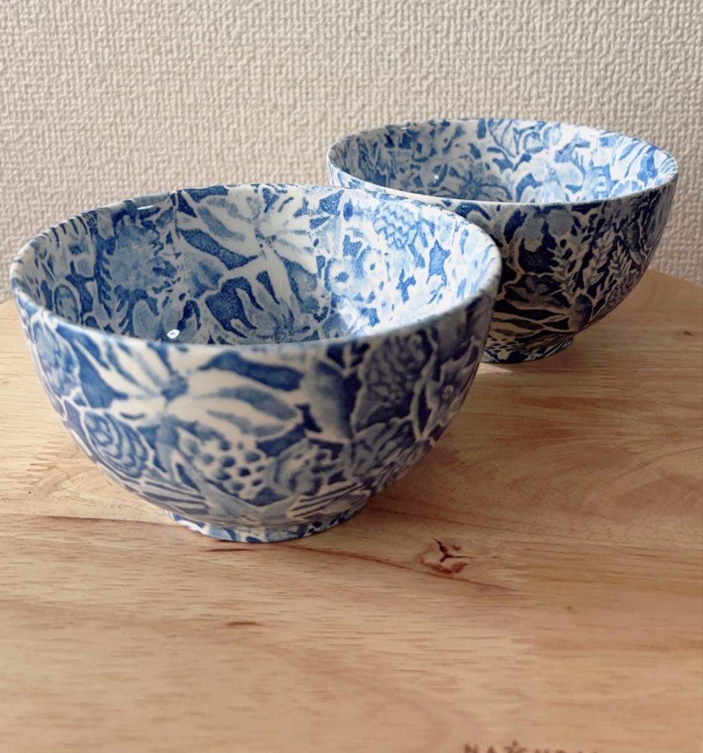 ヴィンテージBurleigh Scilla バーレイシラーカフェオレボウル2つ