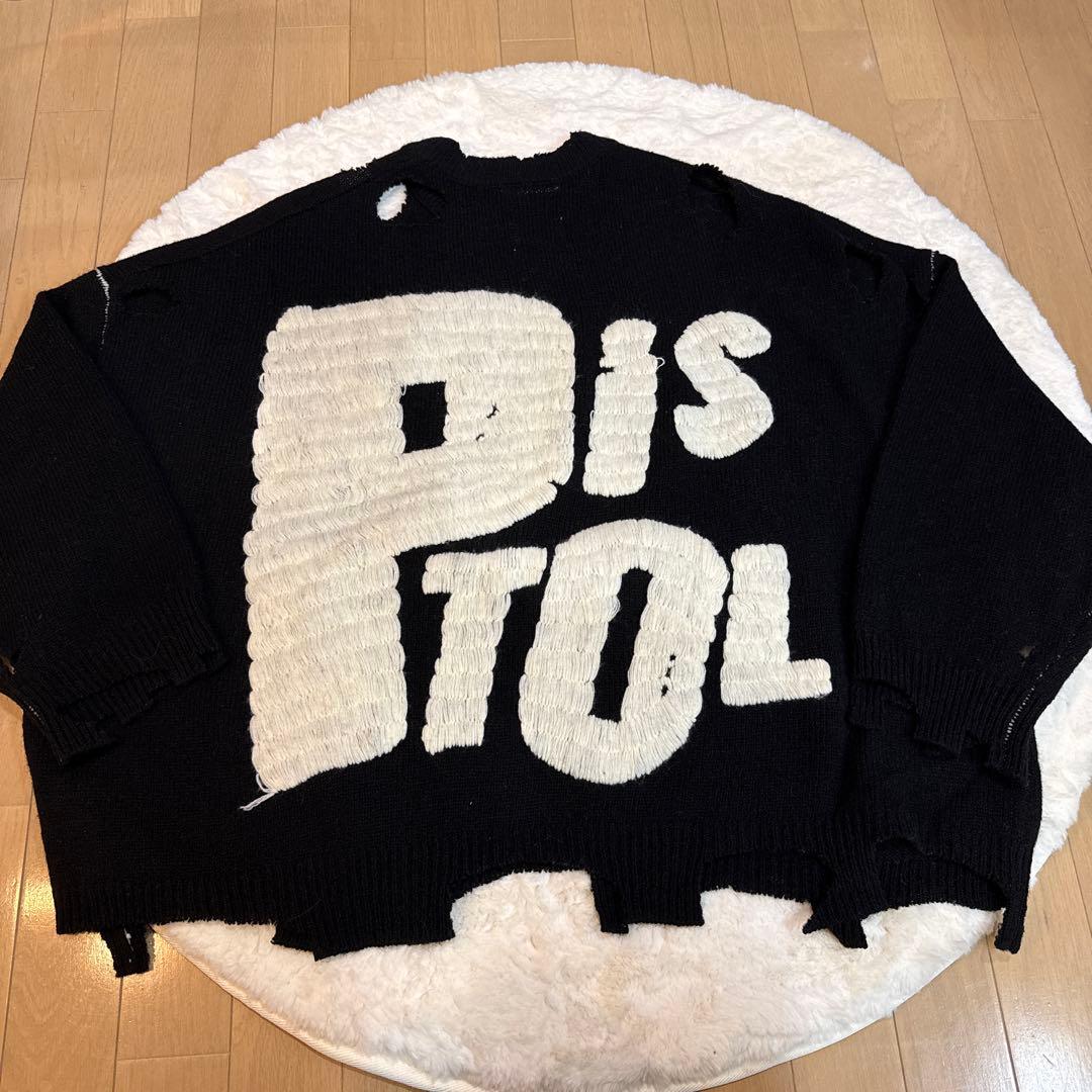 SAINT MX6 セントマイケル　 SEX PISTOLS ロゴニット L 黒