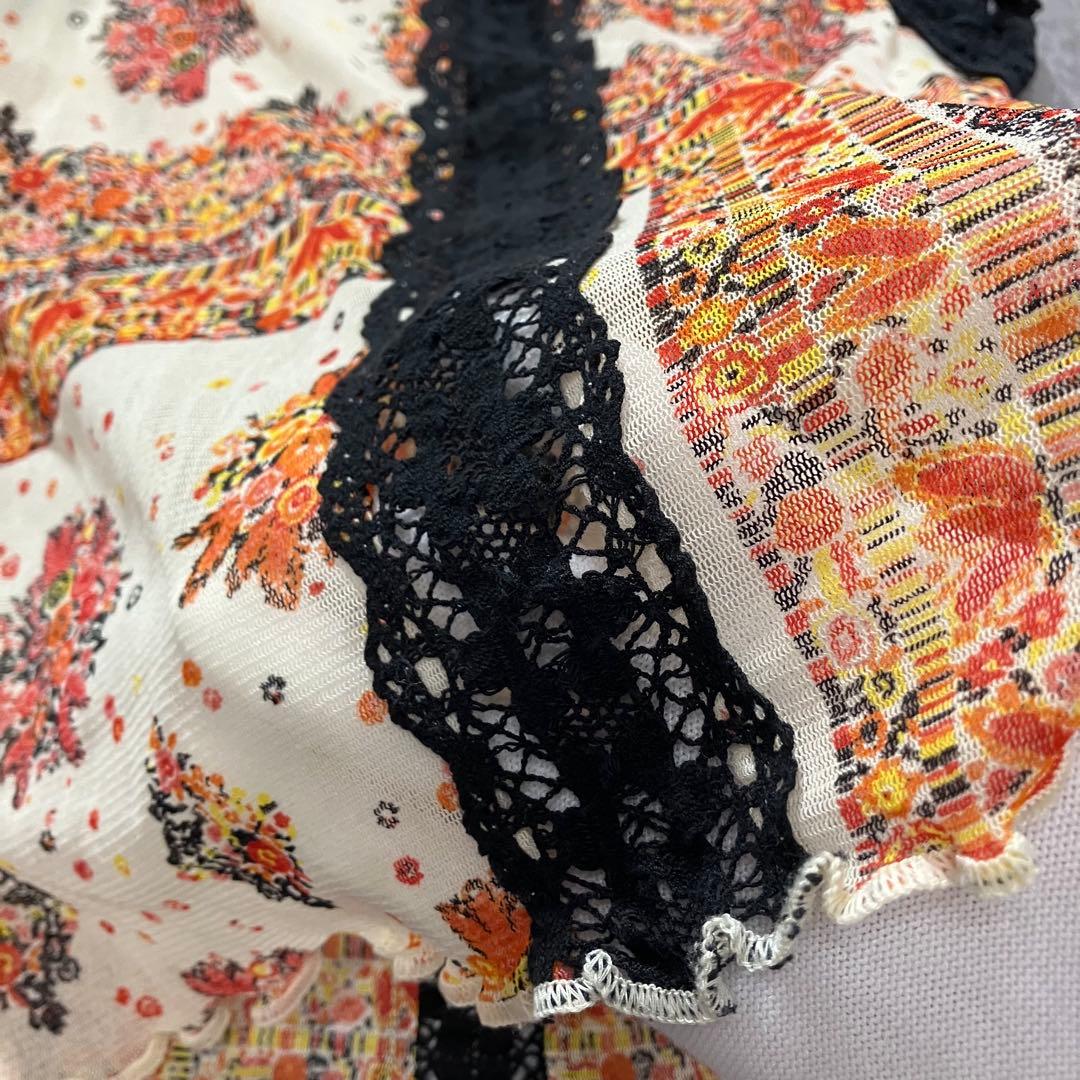 Y2K Jean Paul Gaultier 総柄　パワーネット　キャミソール