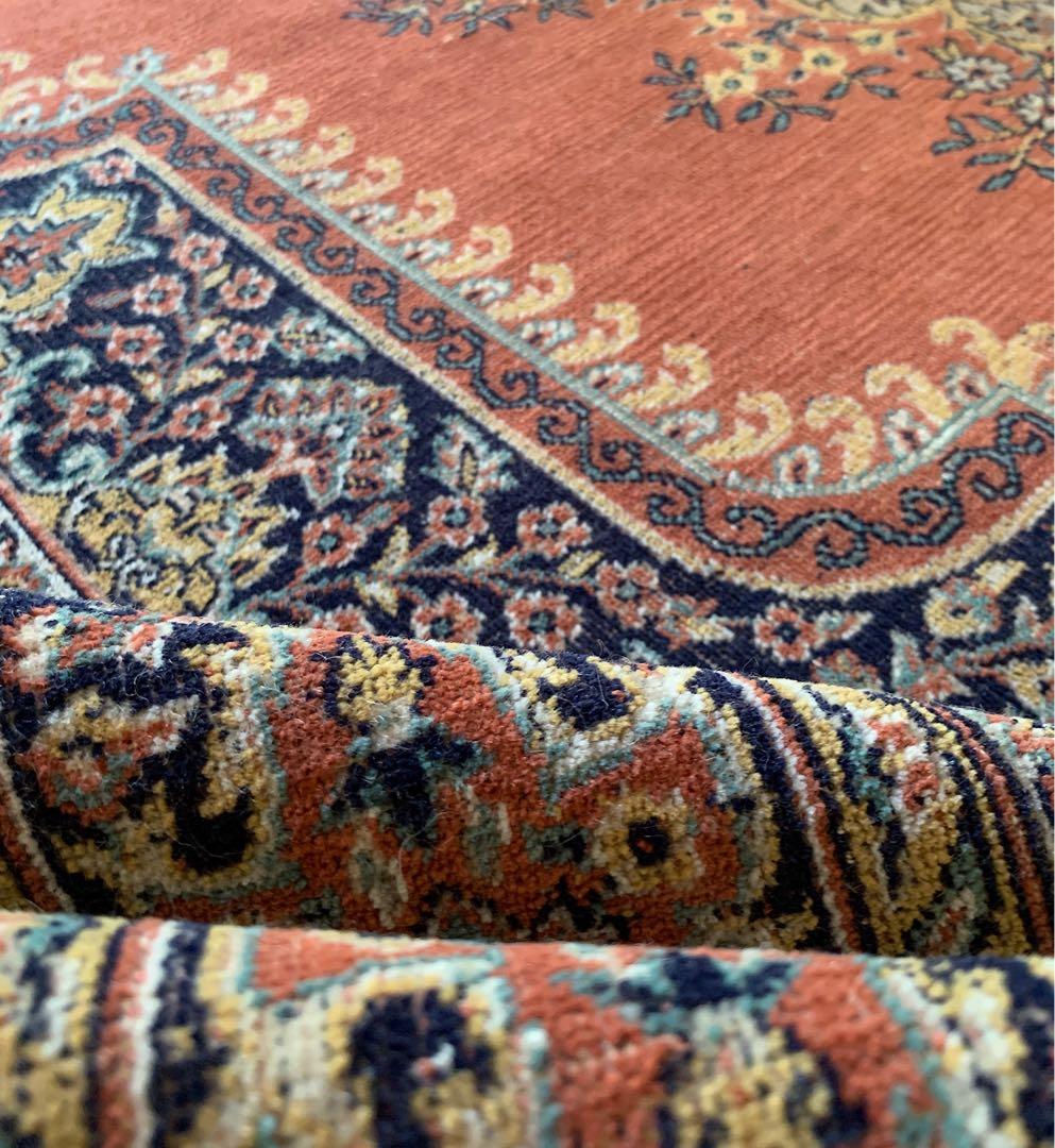 トルコヴィンテージラグ　215×71ロングランナー　カイセリ　アンティークピンク