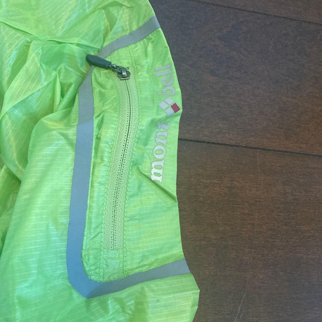 mont-bell ウィンドブレーカー M 蛍光グリーン