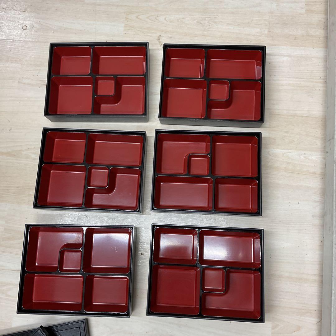 中古　松花弁当　弁当箱　器　料亭　割烹　6セット