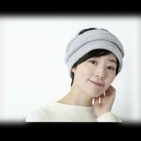 エルアルト カシミヤネックウォーマー 杢ブルー