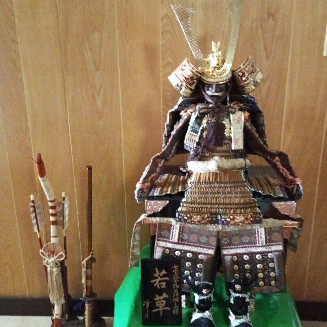 五月人形兜　峰月作　弓刀セット