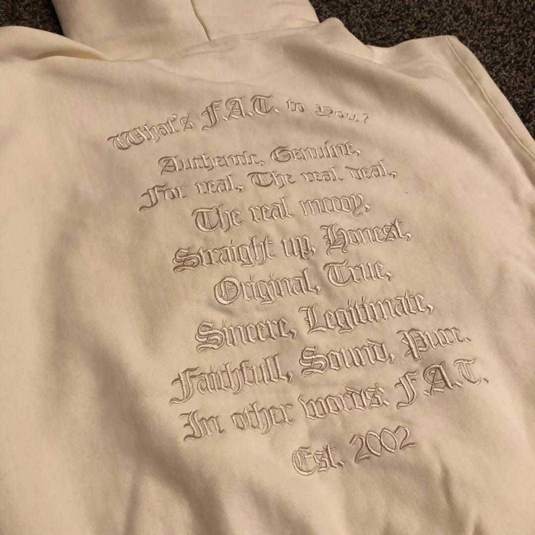 F.A.T. フード付きスウェット オフホワイト