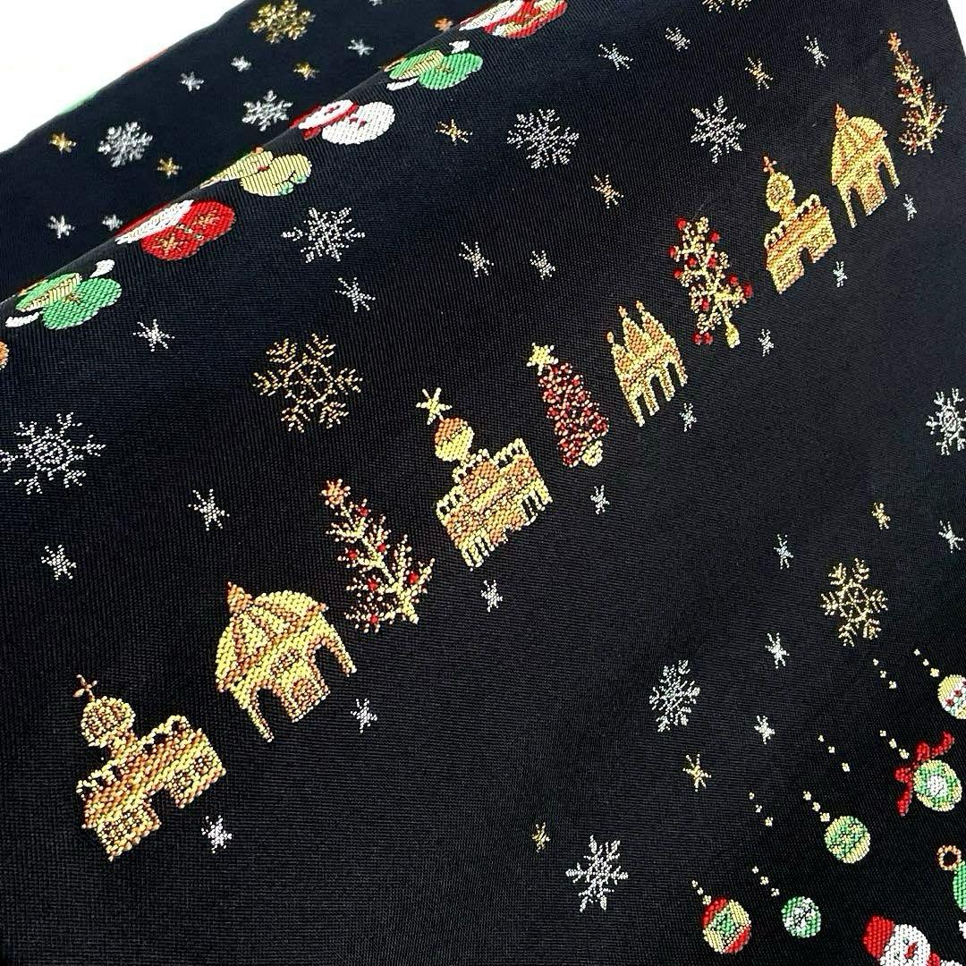 専用帯4735 ●大光株式会社謹製 名古屋仕立て 名古屋帯サンタクロース雪だるま