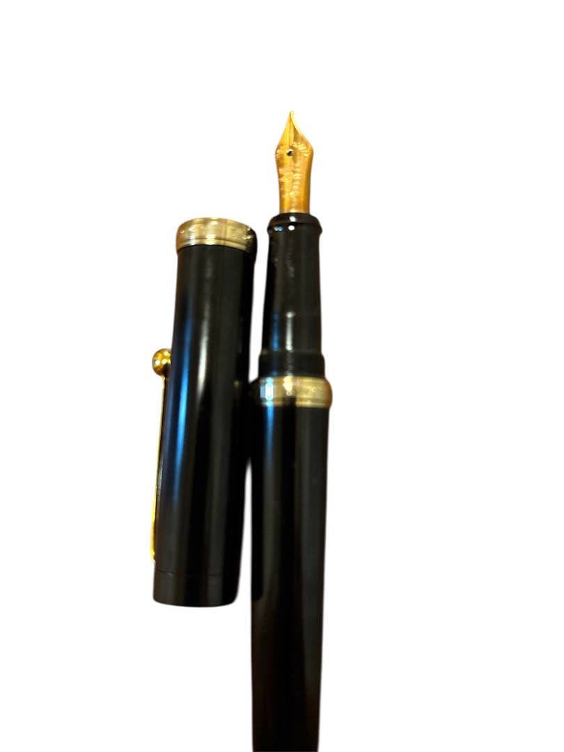 OHASIDO 大橋堂 万年筆 手作り万年筆 14Kペン先 ブラック×ゴールド