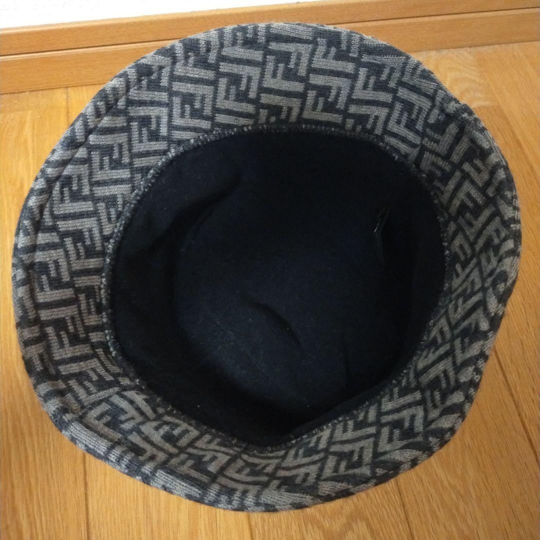 ✨美品✨Fendi FFロゴ バケットハット グレー系