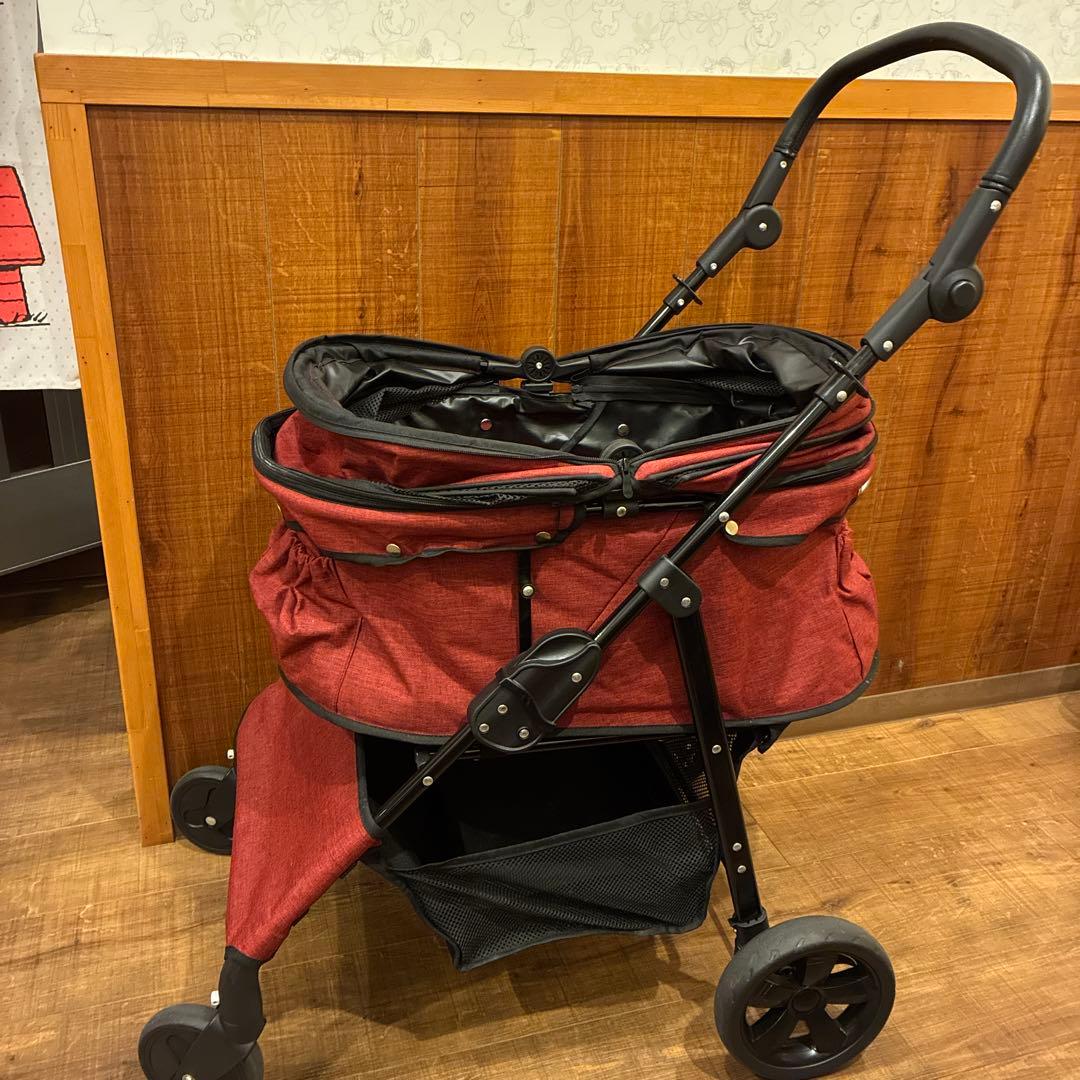 4輪ペットカート ココハート甘えん坊バギーBIG中型犬対応