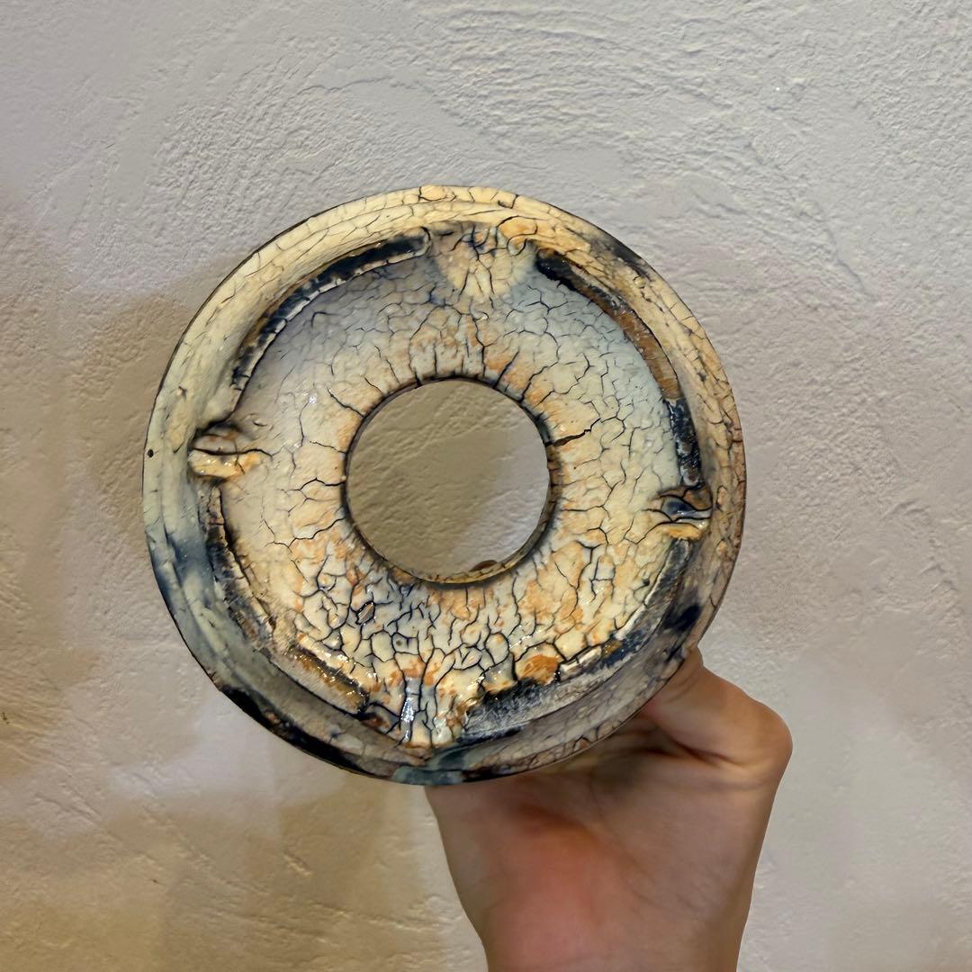 新品未使用 大人気 レア 阪本健 植木鉢 作家鉢 青