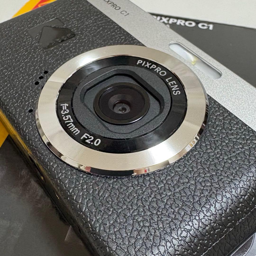 【美品・おまけ付き】KODAK PIXPRO C1 ブラック　デニム風ポーチ付き