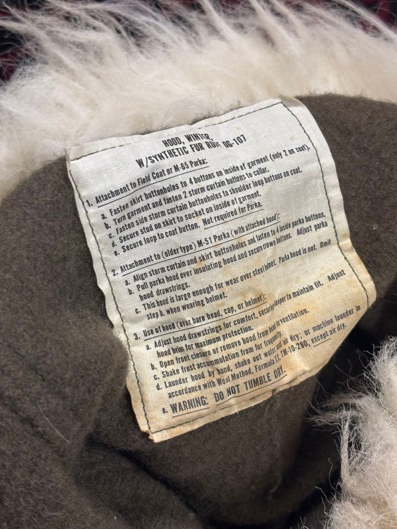 美品　m65 フィッシュテールパーカー　米軍　実物 sサイズ　フルセット