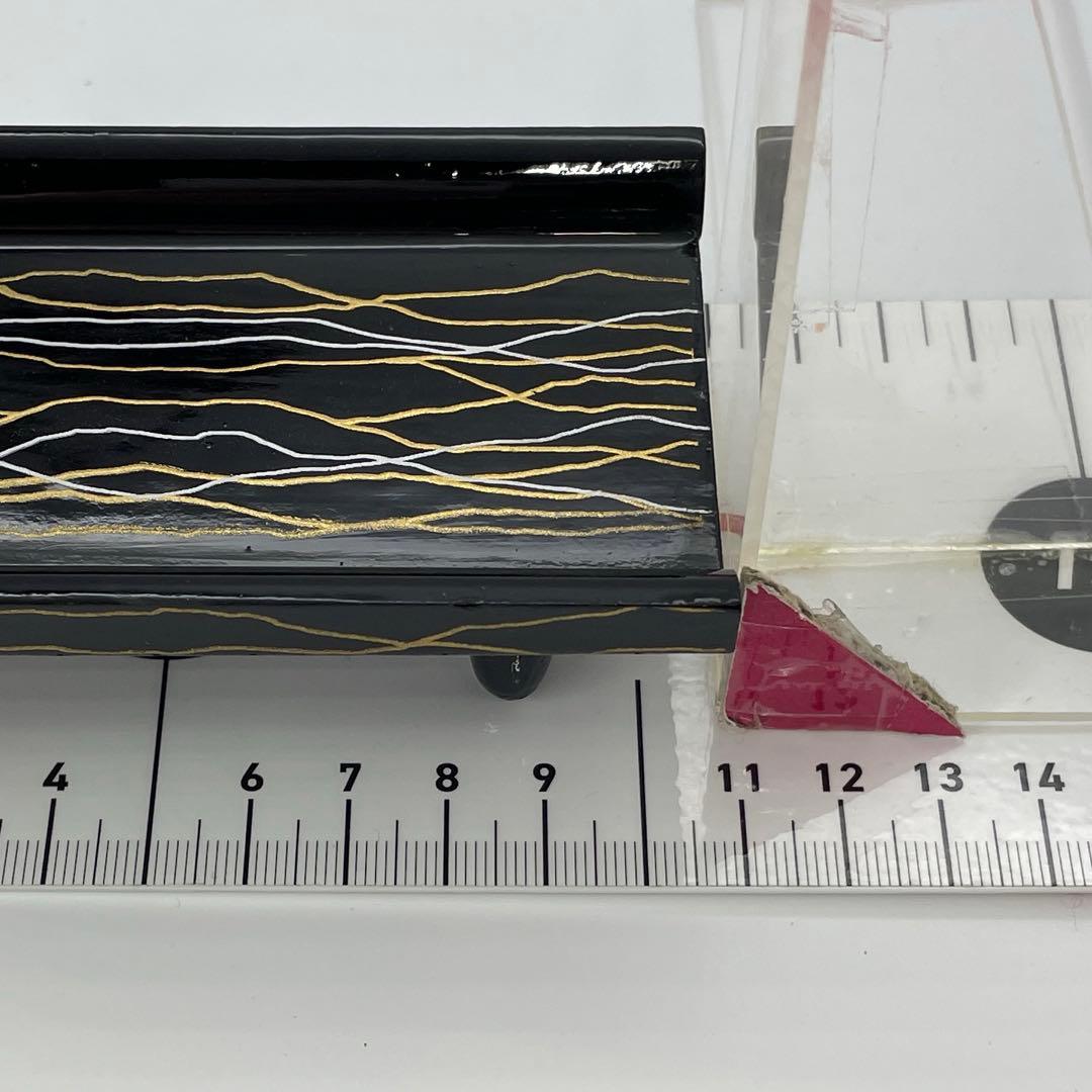 雛人形　桃の節句　雛道具　黒塗かなで　巻物付き