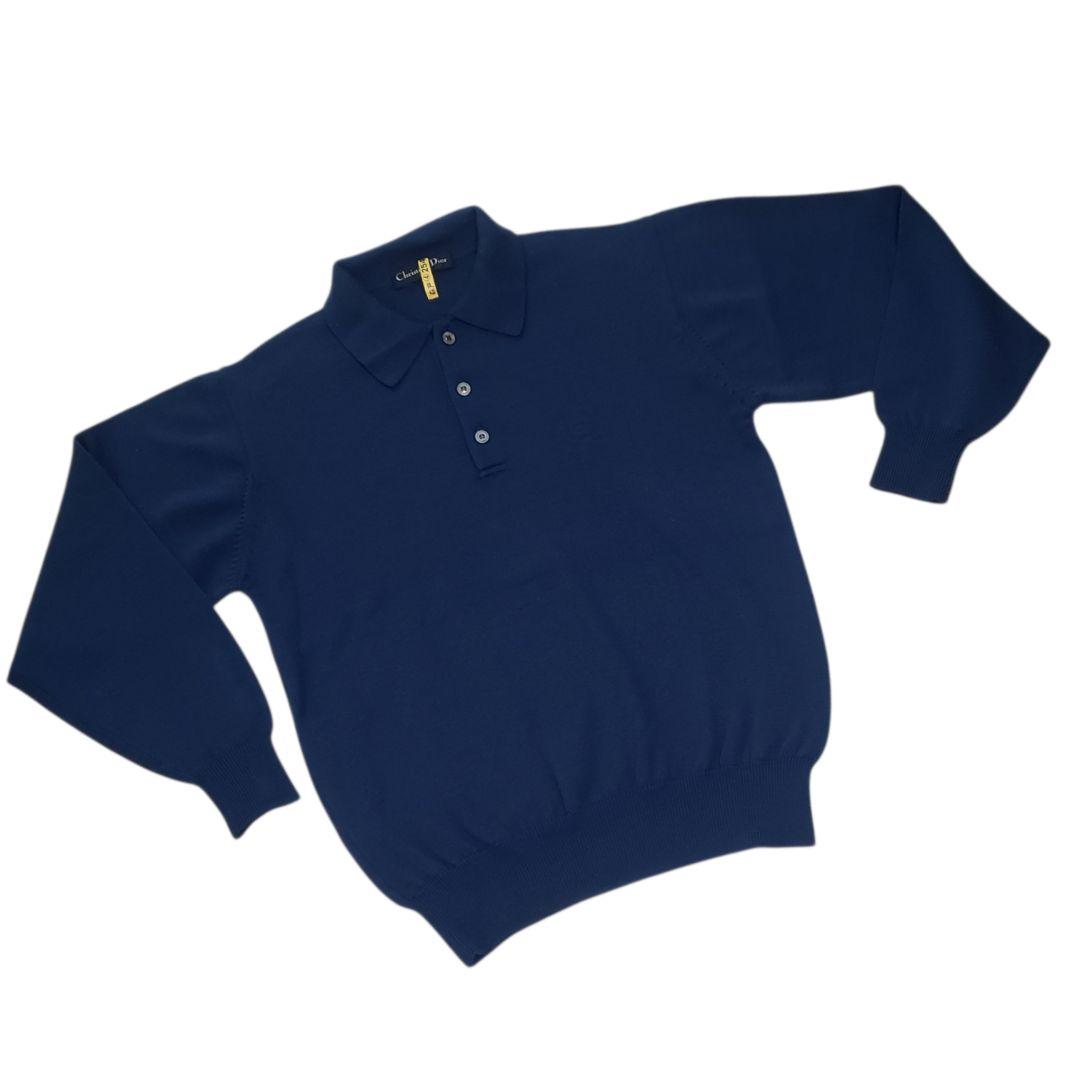 Christian Dior SPORTS　ニットポロシャツ　マーク刺繍　M