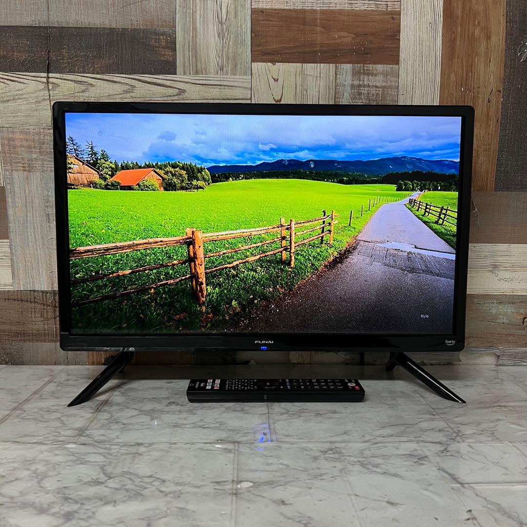 即日受渡❣️全国送料込半年前購入Funai Fire 液晶テレビ24V動画配信満載
