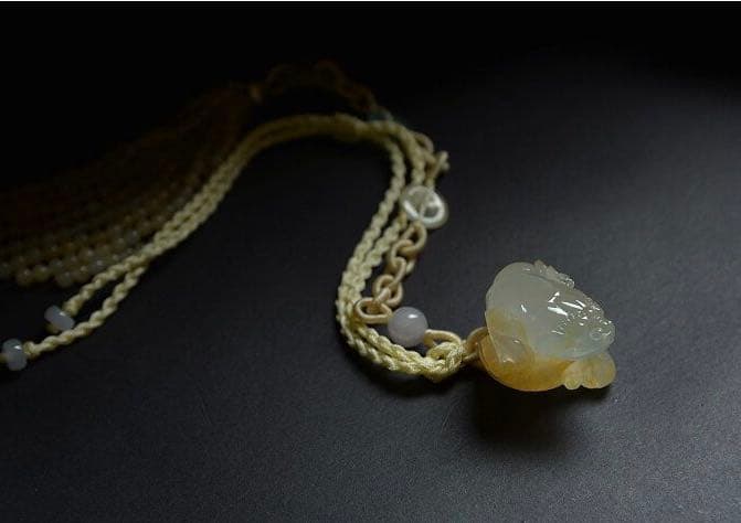 超レア 氷黄 ミャンマー産 天然ヒスイ 翡翠 金運財運 飾物 金運UP