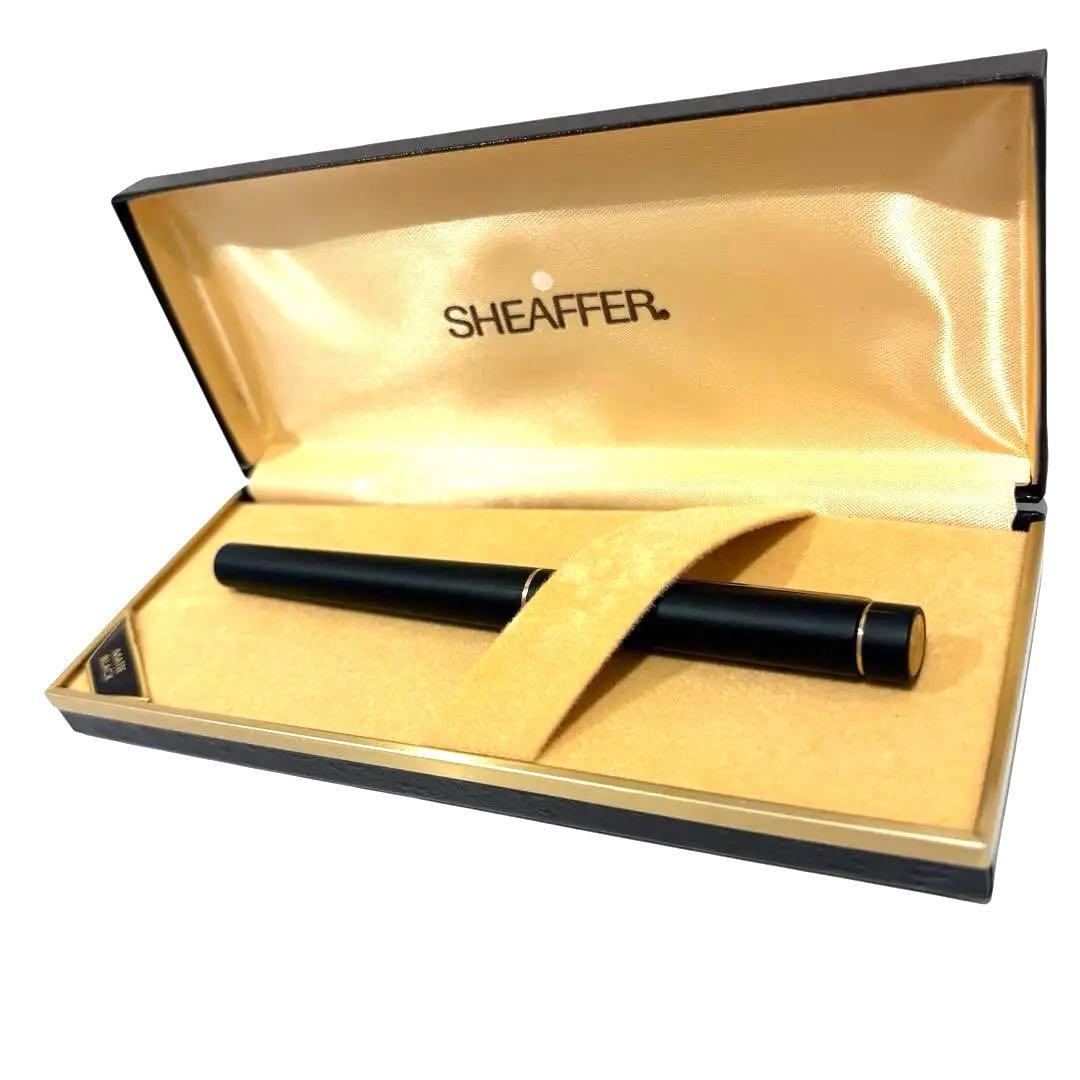 【美品】SHEAFFER 万年筆 14K 貴金属　黒 専用ケース付き