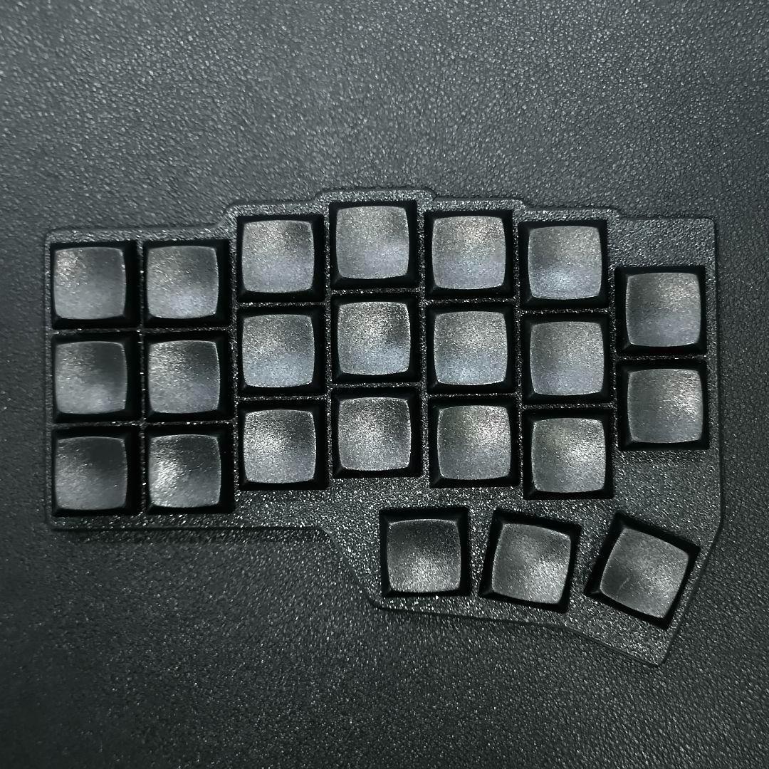 【完成品】46キー自作キーボード 無線化 ロープロファイル