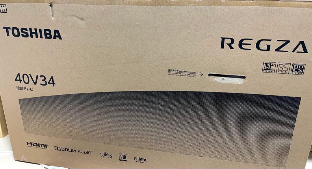 TOSHIBA REGZA 40V34 液晶テレビ 本体 2023年製