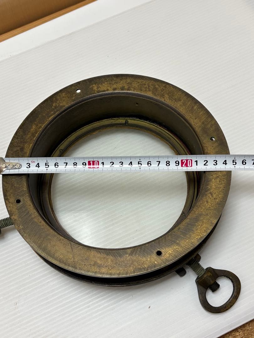真鍮開閉丸窓 船舶　丸窓 現状出品 詳細不明　ジャンク品