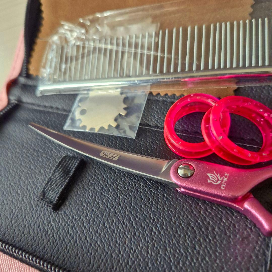 新品★フェニーチェ 6 in★軽量アルミ カーブシザー★軽量トリミングシザー