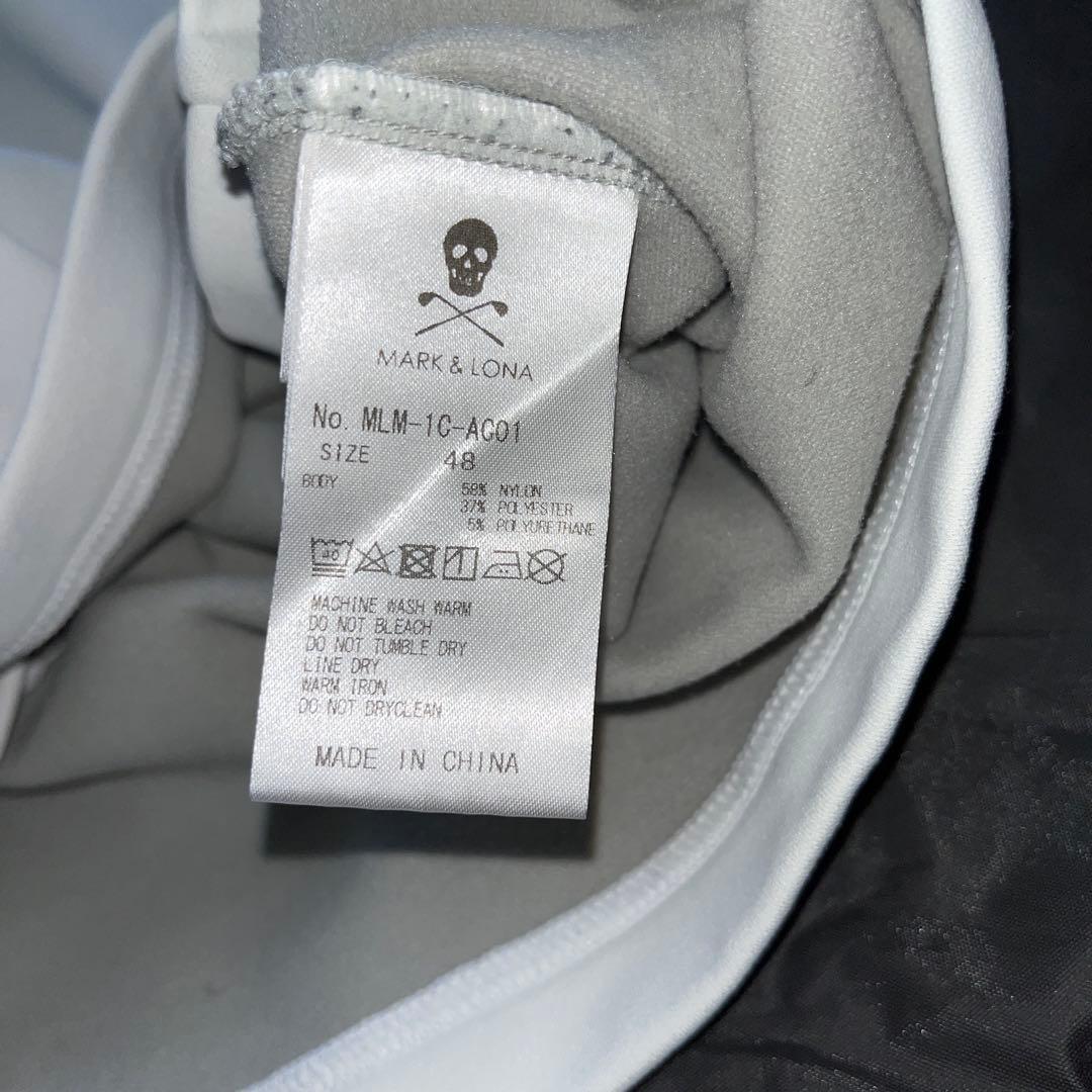 マークアンドロナ　近年　ハーフジップ スウェット　裏起毛　ロゴ　L