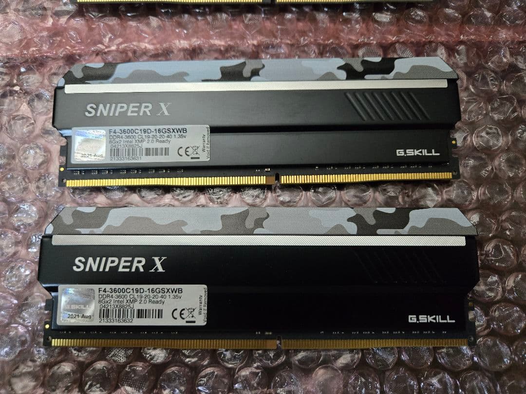 G.skill メモリ 32GB 3600Mhz DDR4 （8GBx4