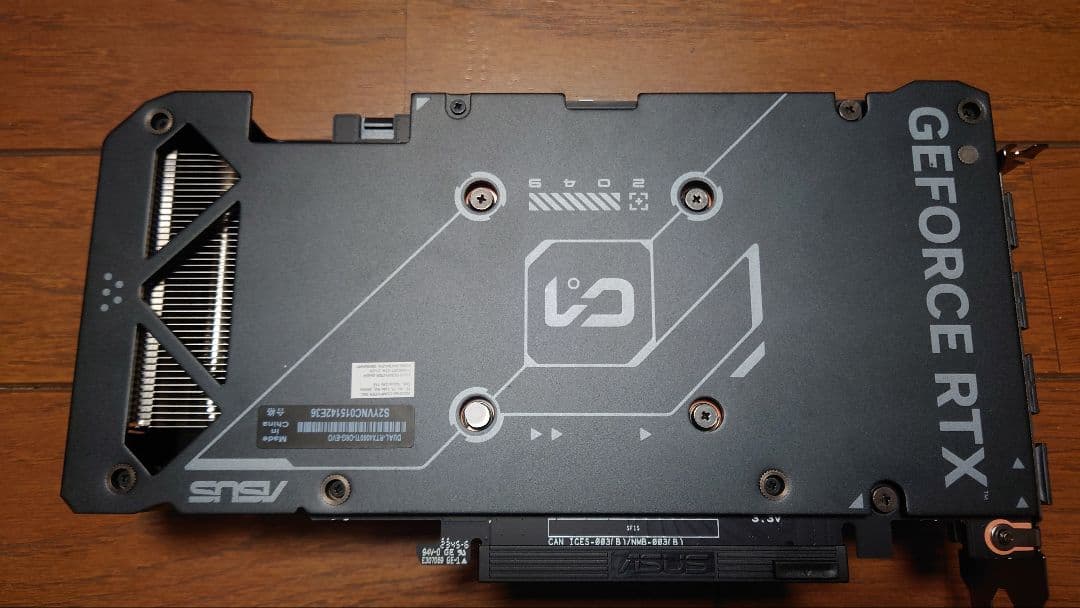 ASUS GeForce RTX 4060 Ti OC 8GB　動作確認済み