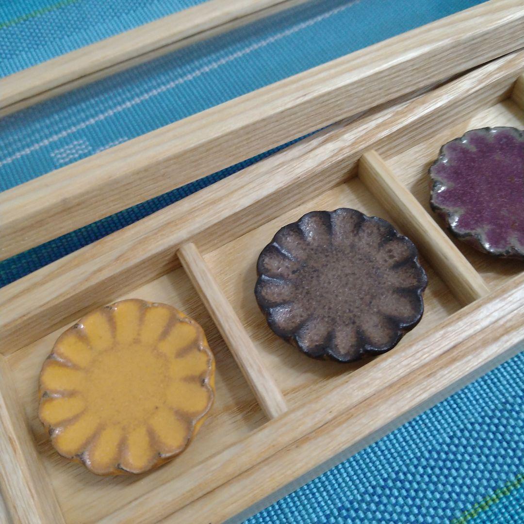 小澤基晴さん　箸置き５個セット　専用ケース付き