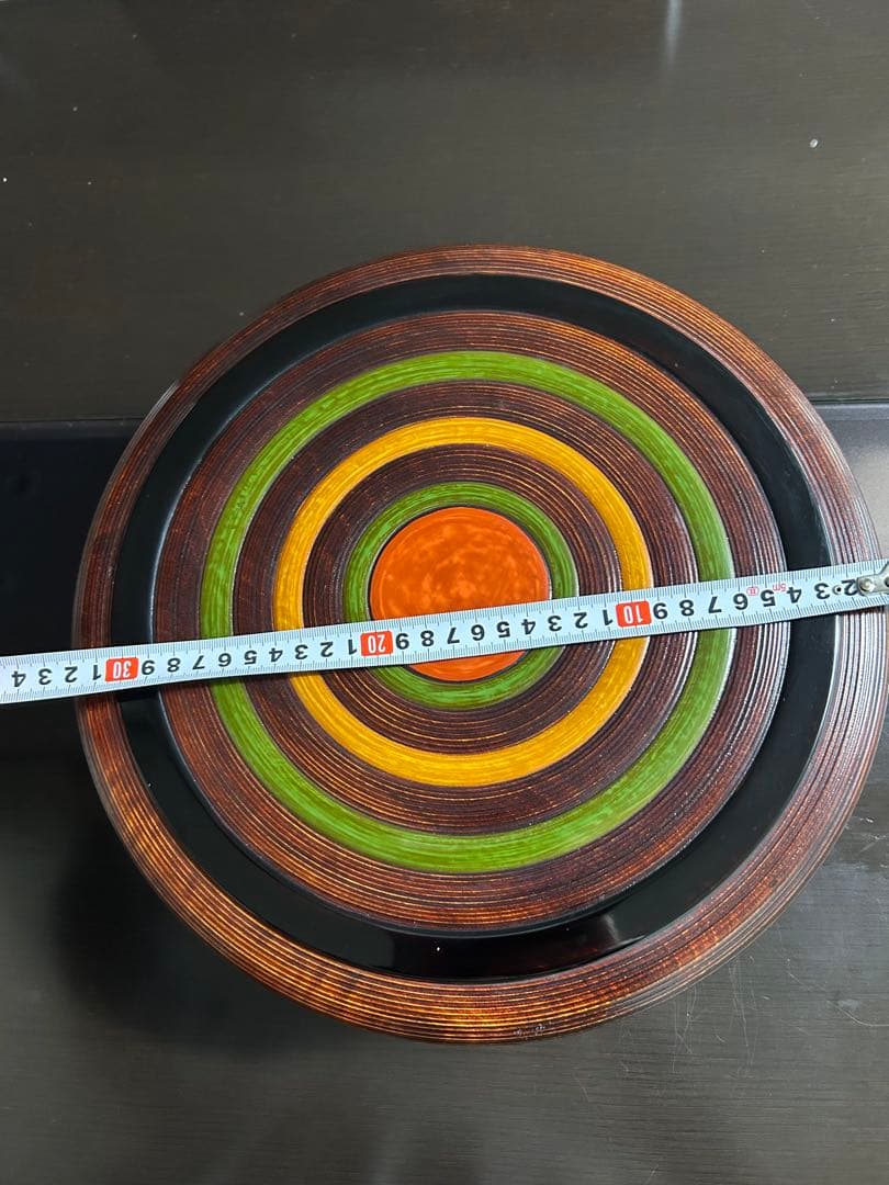 讃岐独楽塗　伝統工芸品33㎝➕茶たく5枚➕萩焼湯呑み