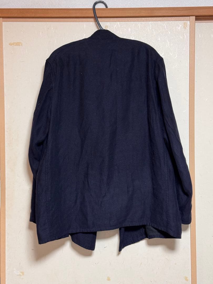 comoli 18ssリネン起毛スタンドカラージャケット