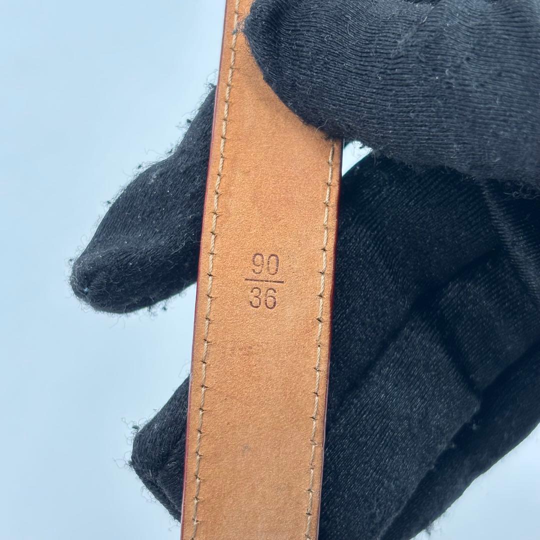 ルイヴィトン モノグラム サンチュール　レザーベルト M9273 ピンク系