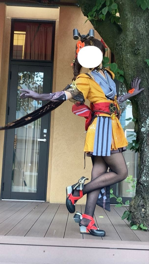 千織 原神 コスプレ衣装 フルセット ウイッグ 靴