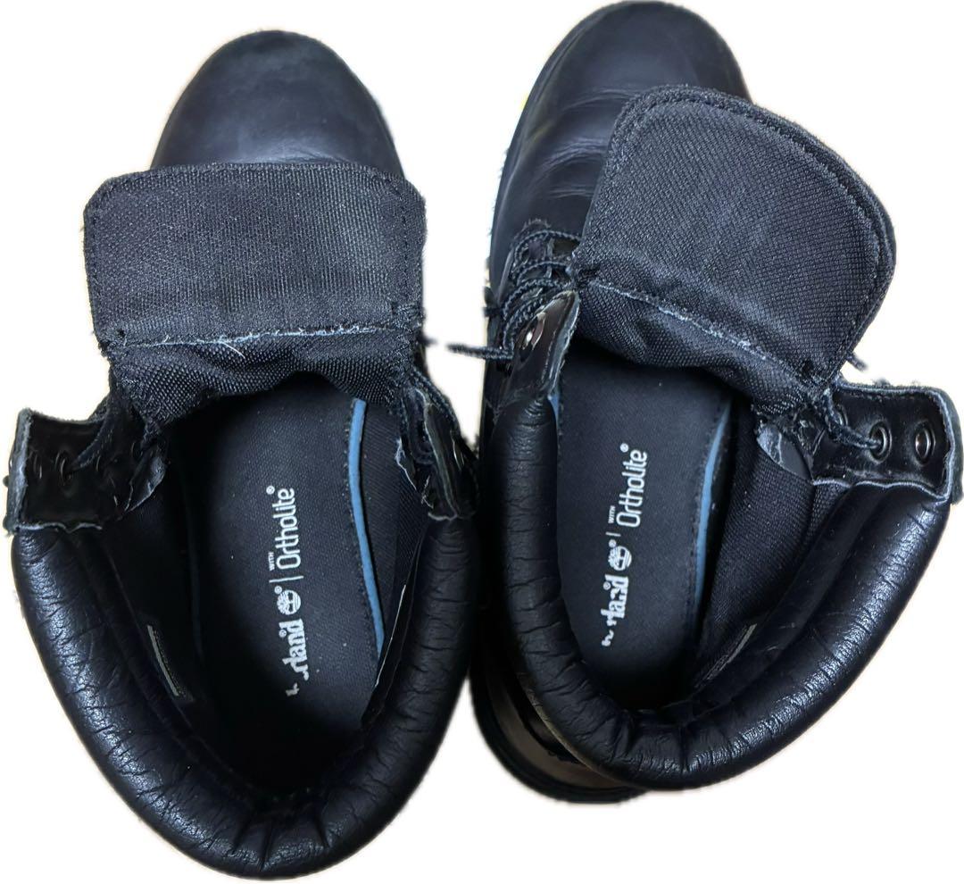 Timberland ブラック6インチブーツ　A1OT8