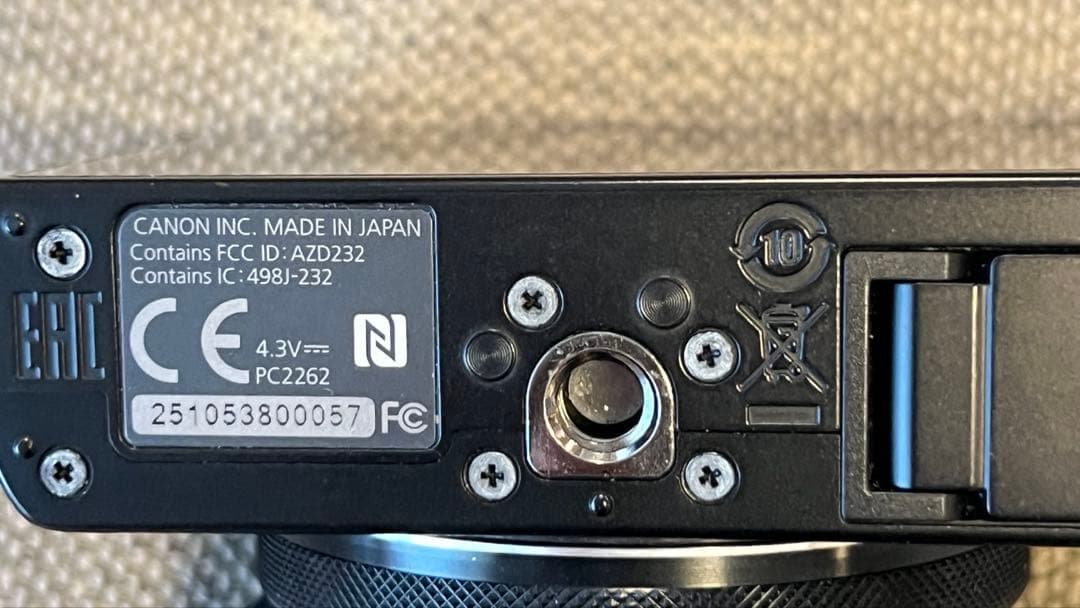 Canon PowerShot G9X　コンパクトデジタルカメラ