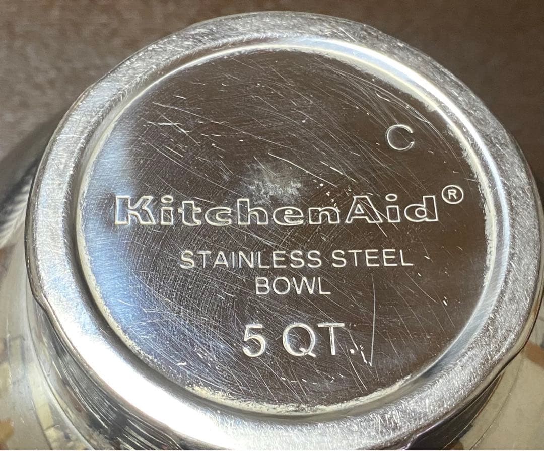 キッチンエイド・ミキサー　ステンレス スチール ボウル 泡立て器セット